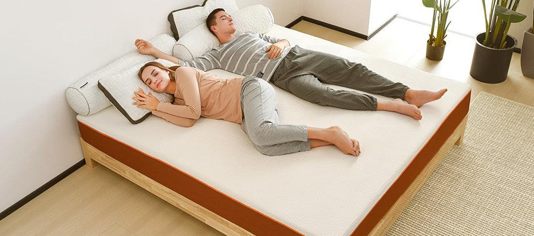 australian couple sleeps soundly and comfortably on a valmori latex mattress